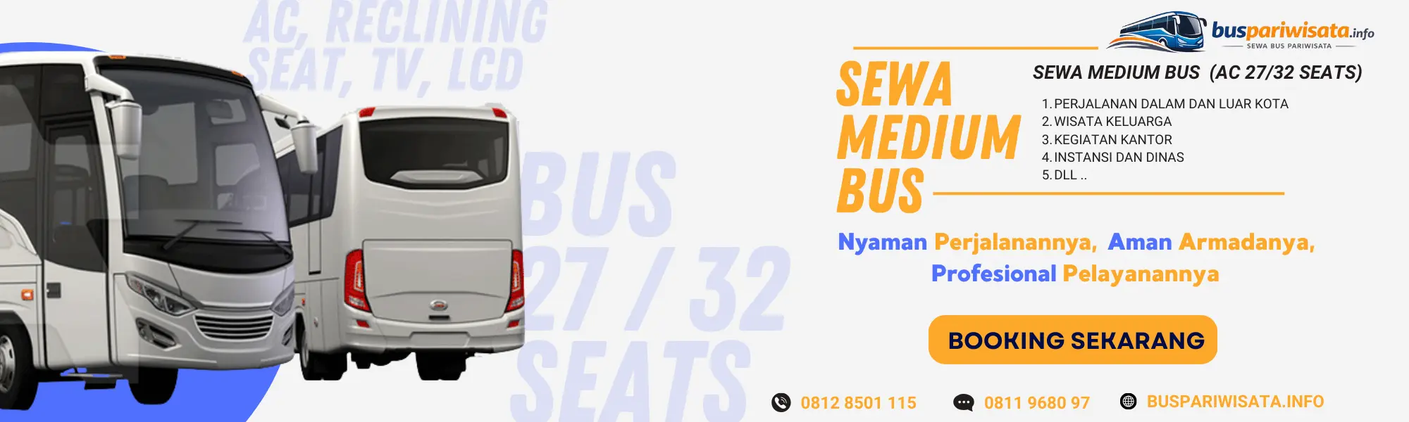 sewa bus pariwisata medium