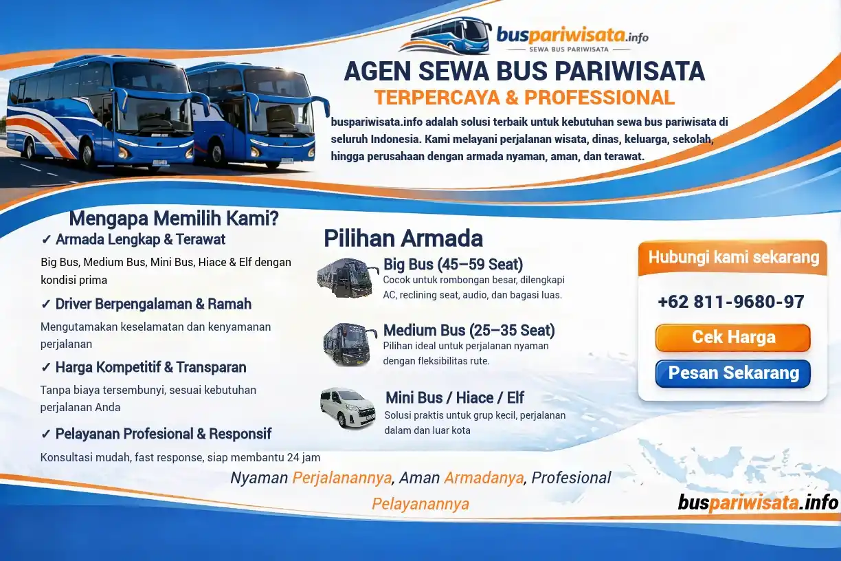 BUS PARIWISATA - AGEN SEWA BUS TERPERCAYA DAN PROFESIONAL